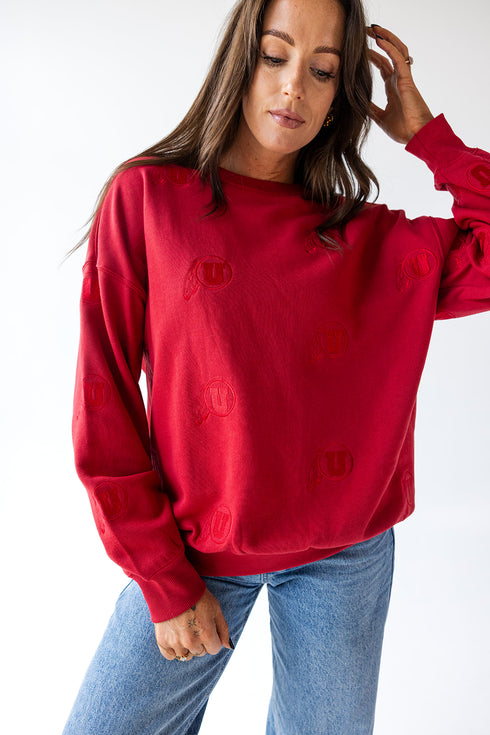 Utah Ritter Repeat Lantern Sleeve Crew
